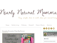 Tablet Screenshot of nearlynaturalmomma.com